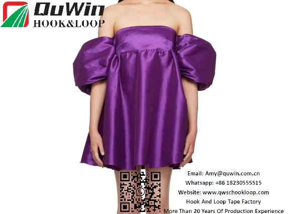 Purple Acetate Taffeta Dress